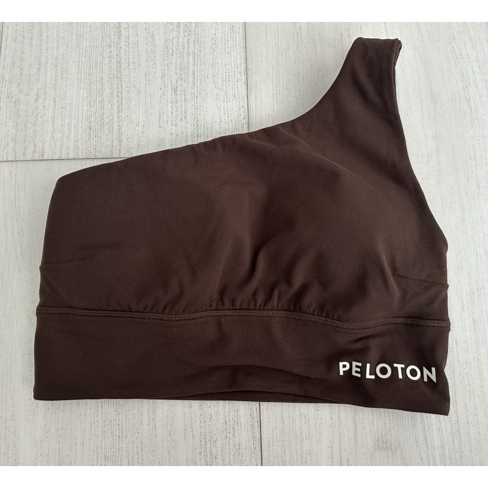 Lululemon Align Asymmetrical Sports Bra Sz 8 Brown Peloton - C/D Cup